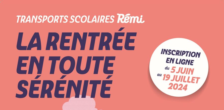 Inscription transport scolaire du 5 juin au 19 juillet 2024
