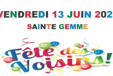 Fête des voisins le 13 juin à partir de 19h